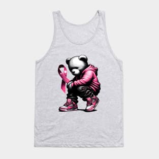 Breast Cancer Awareness Teddy Bear Tank Top